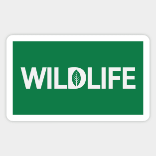 Wildlife artistic typographic logo design Magnet